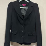 Betsey Johnson Black Blazer with Ruffle Back Size 4 Photo 0