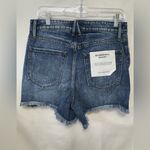 Good American NWT  Women's 8/29 Bombshell Distressed Cutoff Jean Shorts Blue‎ Photo 3