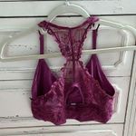 PINK - Victoria's Secret PINK medium purple lace back bralette Sz L Photo 1