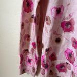 Talbots Pink Floral Merino Wool Cardigan Photo 2