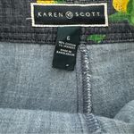 Karen Scott  Lemon Print Skort NEW Photo 2