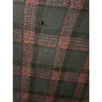 Theory Women's Plaid Poncho Size S Black Red Photo 4