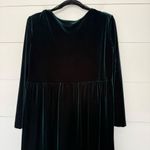 Expo Petite Women’s 12P Forest Green Velvet Dress Photo 3