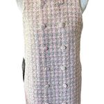 Pomander Place Tuckernuck Peony Tweed Bianca Dress LARGE NWT Pink Photo 0