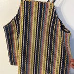 Madewell Texture & Thread Tie-Shoulder Tank Top Striped Sleeveless Crochet Sz S Photo 4