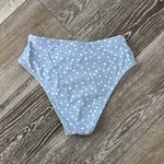 Xhilaration Cute!  Swimwear Sz S Bikini Bottoms Lt Blue W White Polka Dots Photo 5