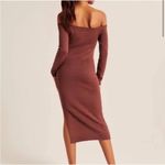 Abercrombie & Fitch  Off the Shoulder Sweater Midi Dress Photo 1