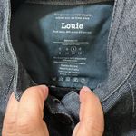 Louie Dark Denim Military Style Jacket with Button Front Closure Photo 2