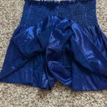 The Pants Store Queen of sparkles swing shorts blue metallic  Photo 3