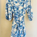 Sugar Lips  Antoinette Blue Floral Balloon Sleeve Derby Dress SIZE MED Photo 8