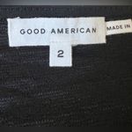 Good American NEW  Scrunchie Black‎ Long Sleeve Maxi Stretch Dress Size 2 Medium Photo 4