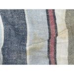 Abercrombie & Fitch  White Gray Blue Linen Striped Wrap Skirt Skort Shorts Sz XXS Photo 5