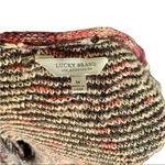 Lucky Brand Cardigan Boho Open Sweater with Fringe Cream Grey Pink Size M Photo 10