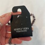 Vera Wang NWT SimplyVera double strand adjustable purple/lavender/silver necklace Photo 3