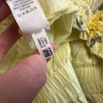 Aerie  Yellow Floral Tiered Ruffle Mini‎ Skirt Large Boho Cottagecore Lace Trim Photo 7