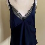 Lucy Paris Brynn Lace-Trim Camisole Tank Top Navy Blue Size Small New with tags Photo 0