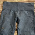 Lululemon  Blue Capri In the Flow Crop II Ribbed Cropped Leggings Size 8 #4524 Photo 5