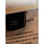 Citizens of Humanity  Florence Wide High Rise Straight Jeans White Raw Hem 26 COH Photo 5