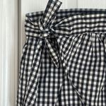 Madewell  Short-Sleeve Wrap Top in Gingham Check Size S Small Photo 1