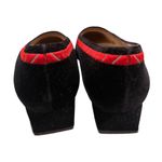Nina Vintage  80’s Black velvet embroidered holiday novelty flats Photo 12