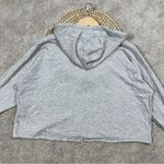 Nike Dri-Fit Yoga Luxe Cropped Hoodie Pullover Oversized Soft Knit in Gray L Photo 9