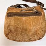 Maurizio Taiuti Italy Pony Calf Fur Brown Leather Crossbody Purse / Bag Photo 7