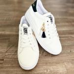 White & Black Women’s Casual Sneakers with Tassel Embellishment Size 7 US Photo 5