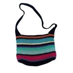 The Sak Y2K Stripe Crochet Hobo Purse Multicolor Shoulder Boho Coastal Cowgirl Photo 9