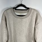 Zella  Oatmeal Heather‎ Cotton Casual Athletic Sweater Zip Sides Women’s Size L Photo 1
