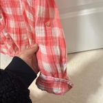 Abercrombie & Fitch Vintage Lightweight Cotton Red + White Gingham Button Up Photo 5