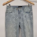 Black Orchid  Skinny Jeans Womens 25 Mid  Rise Light Blue‎ Denim Photo 4
