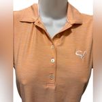 Peter Millar  Peach Collared Golf Tank Top Size XS 5 Button Logo Active Shirt UPF Photo 2