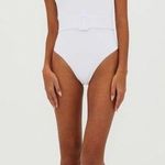 Beach Riot  Sydney Belted One-Piece Swimsuit, White, Small, BRAND NEW, $168 Photo 3