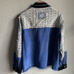 POL 💙 Floral Lace Patchwork Contrast Button Jacket Photo 4