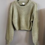 LA Hearts  Green Crewneck Sweater Photo 0