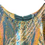 Free People Multicolor Boho Abstract Minidress/Tunic w/ Pockets Size 10 Photo 2