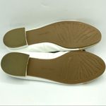 David Tate leather slip on new shoes ballerina flats elastic 2 tone white taupe Brown Size 11 Photo 4