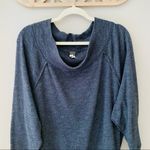 Free People  Off The Shoulder Pullover Sweater Gray Sz Medium Photo 1