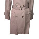 Cinzia Rocca Icons Double Breasted Trench Coat Women’s Size 4 Tan Cotton Blend Brown Photo 3