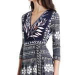 Diane Von Furstenberg Diane Van Furstenberg Celeste Two Romper in Leaf Placement Indigo Photo 2