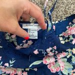 Morgan Taylor Blue floral silk slip mini dress Photo 3