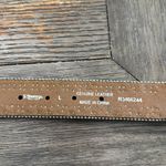 Nocona Leather Rhinestone, Hearts, Cross‎ Western Belt Size Large EUC Bling Brown Photo 1