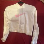 Nike Women's White and Pink Hoodie Photo 0