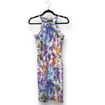 New Look Women's Sleeveless Tie Dye Mid Length Dress Size M Multicolor Summer Photo 1