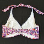 Athleta  Halter Bikini Top 32‎ D/DD Floral Print Swimsuit Beach Vacation Photo 2