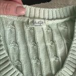 Brandy Melville John Galt Light Green Cable Knit Sweater Vest Photo 2