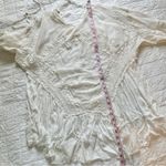 Free People Layered In Lace Swing Dress Tunic Ivory White Small Photo 3