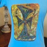 Babydoll Cotton Blue Graphic T Photo 2