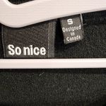 So Nice Rhinestone Stud Embellished LS Vneck Black Sweater Dress Tunic Small Gold Photo 3