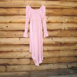 NWT Sleeper Juliette Shirred Asymmetric Dress in Pink Size M Photo 7